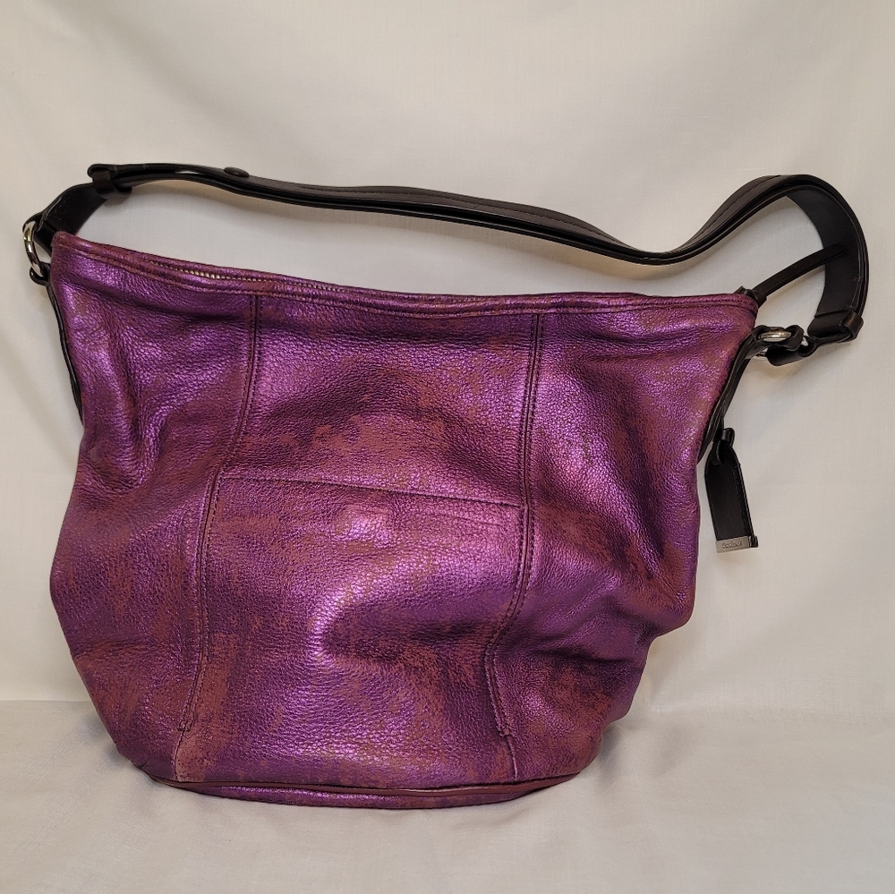 Cole Haan metallic purple bag
